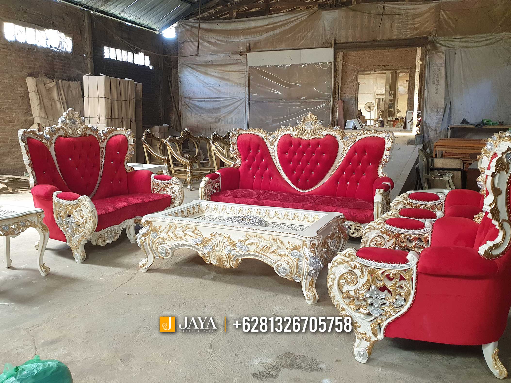 Model Sofa Ruang Tamu Mewah, Kursi Bellagio Terbaik Di Jepara JM23