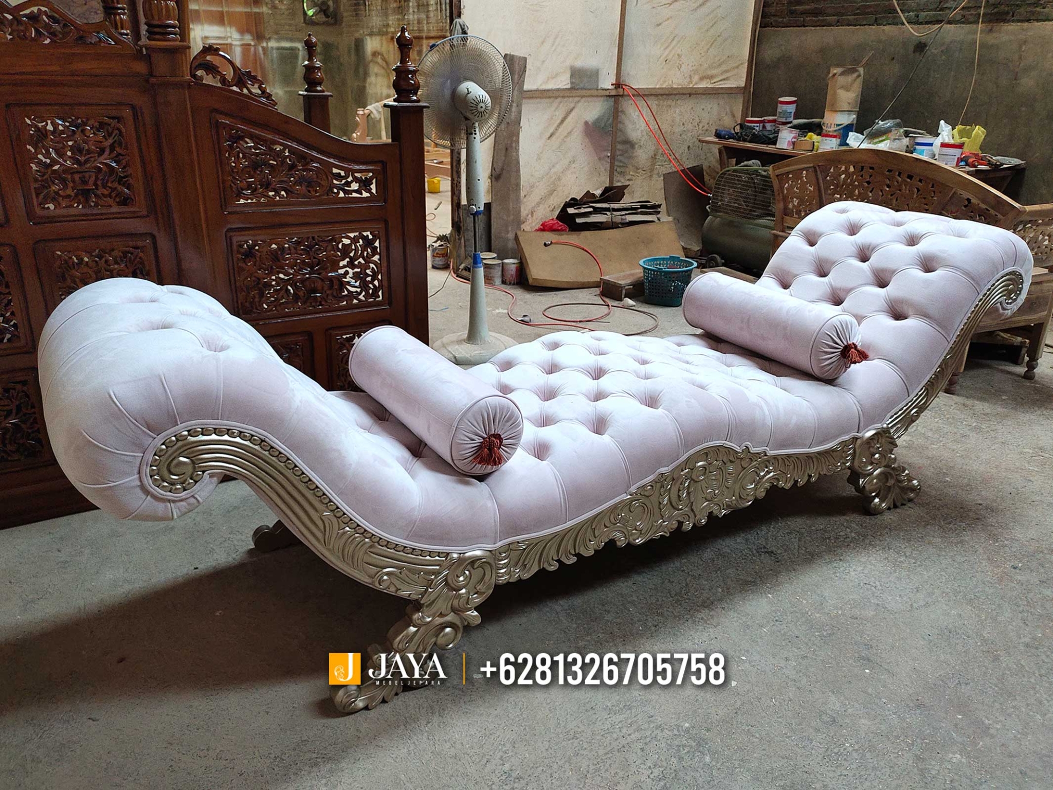 Termurah Sofa Tamu Jepara Mewah, Kursi Santai Classic Luxury JM16