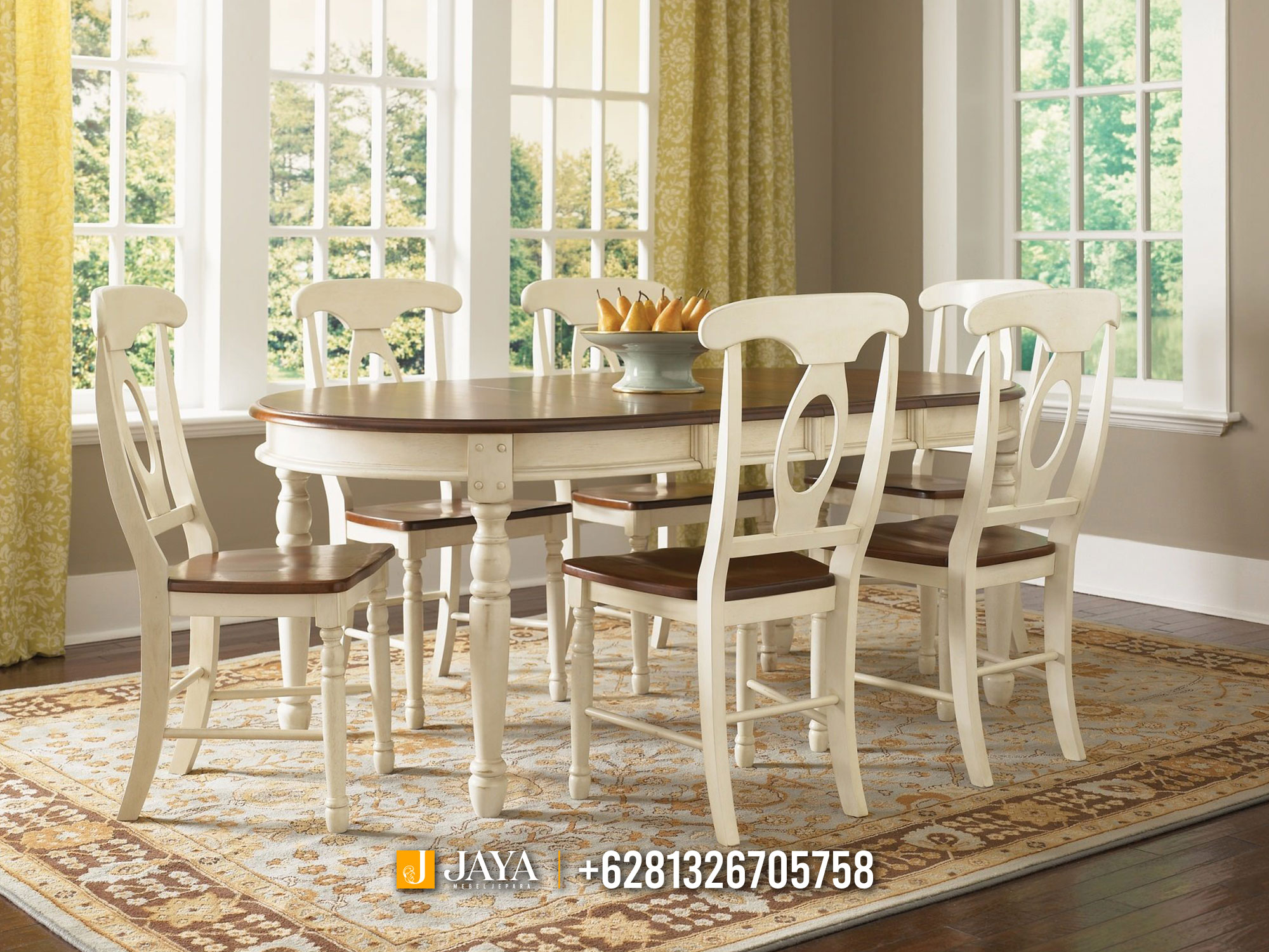 Meja Makan Minimalis Simple Elegan Modern Furniture JM475