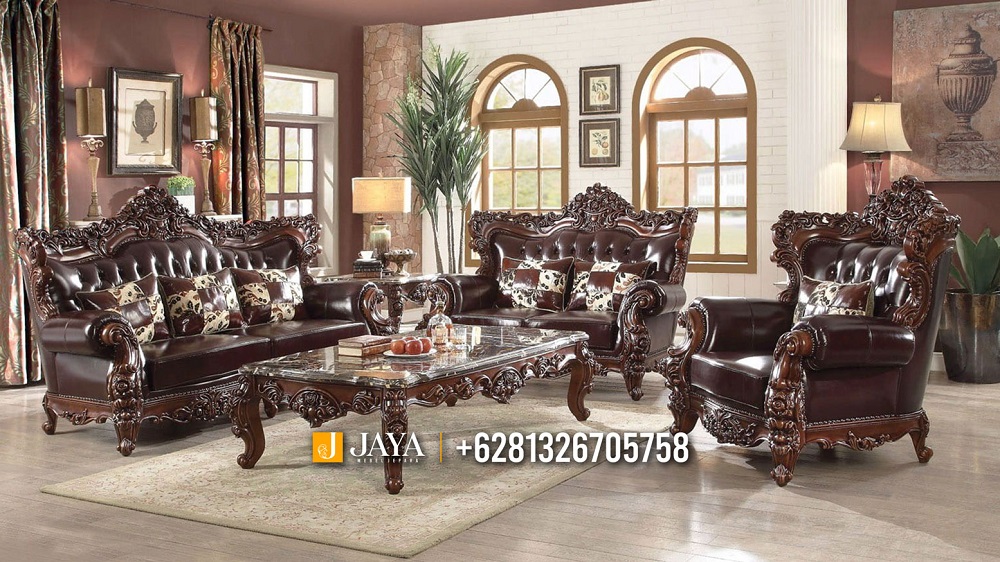 Desain Kursi Sofa Ruang Tamu Mewah Elite Furniture Caitlyn JM581