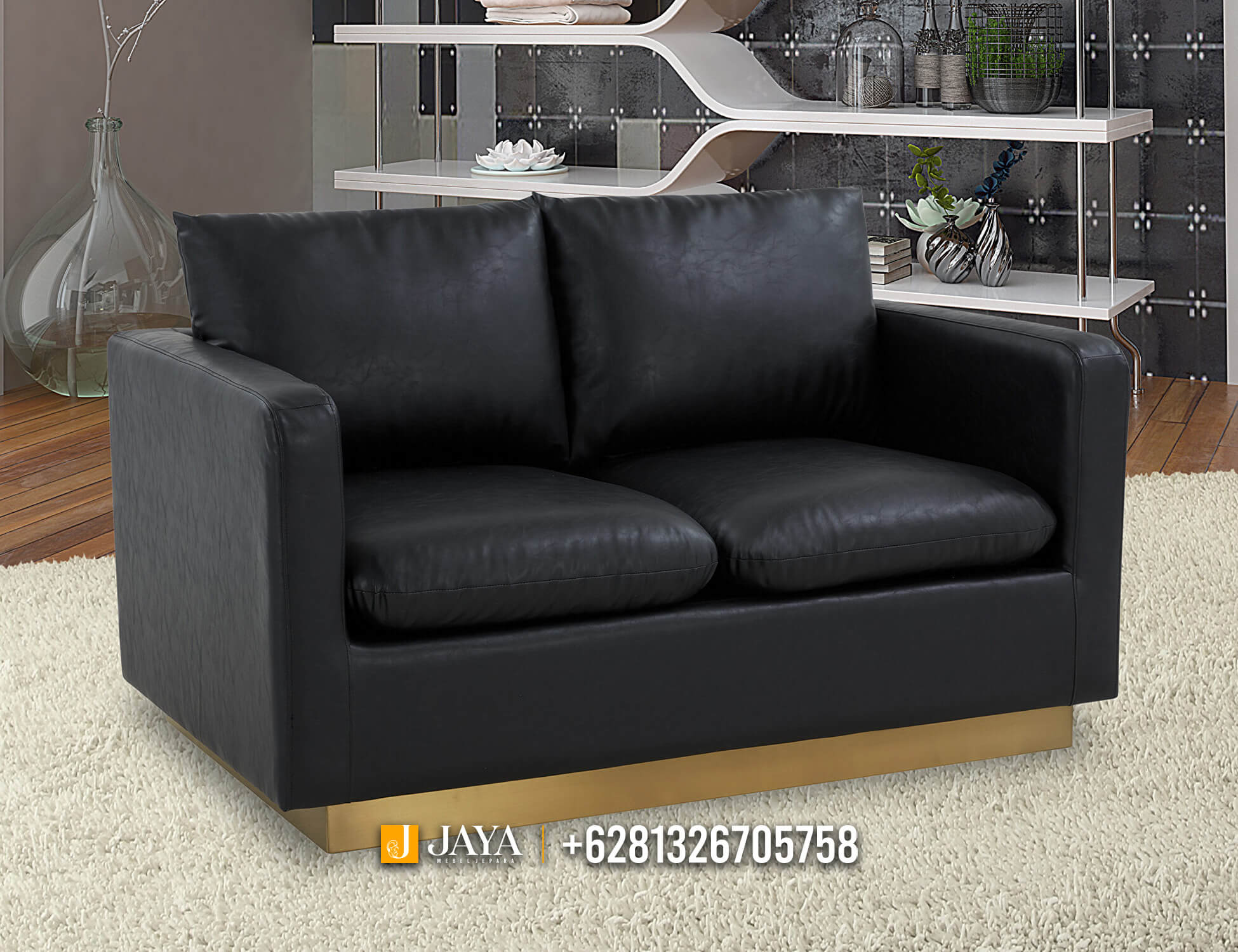 Desain Sofa Minimalis Terbaru 2 Seater Elegant Model JM767