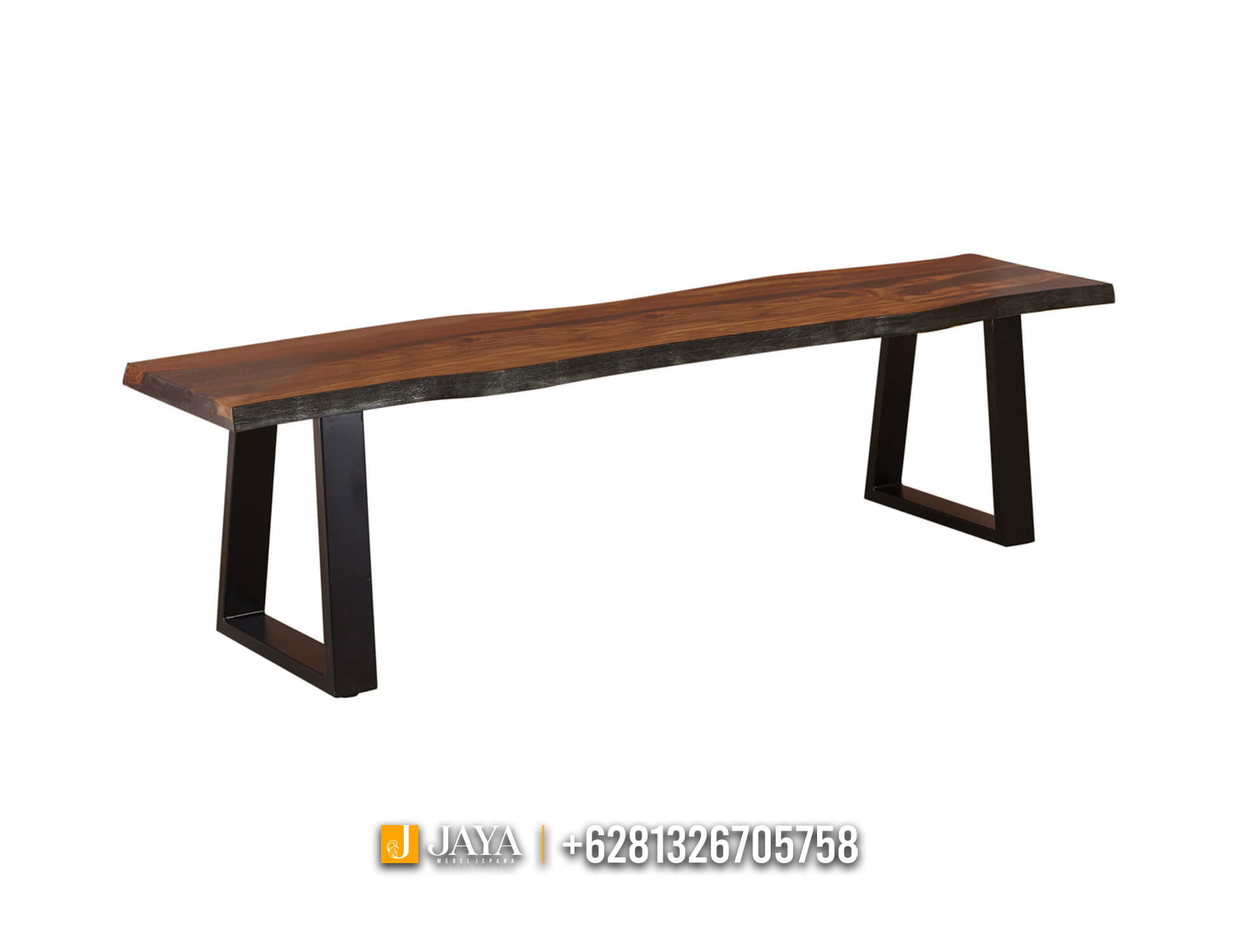 Meja Makan Minimalis Solid Wood Industrial Modern Design JM790.2