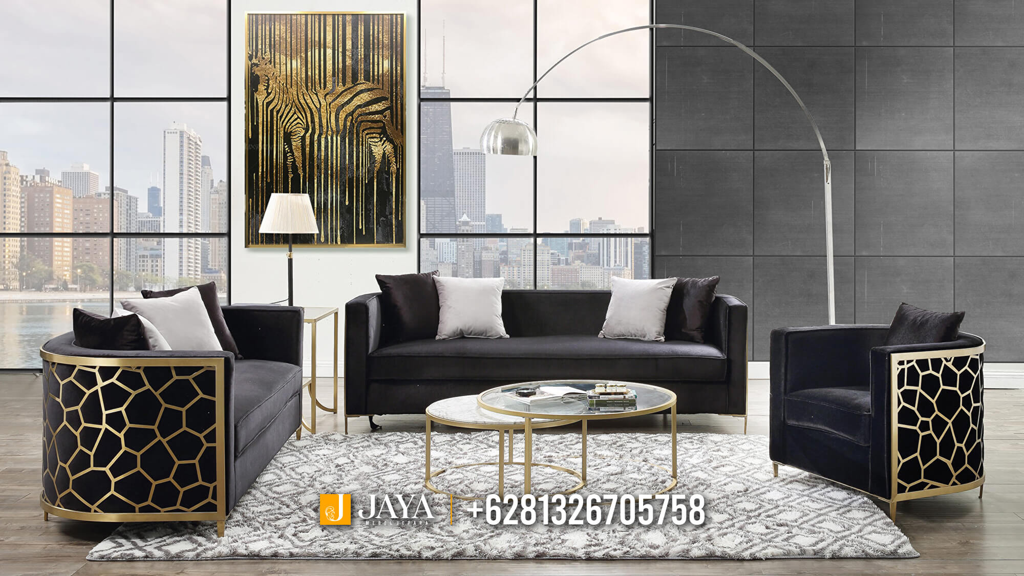 Sofa Tamu Minimalis Terbaru Modern Style Luxury JM753
